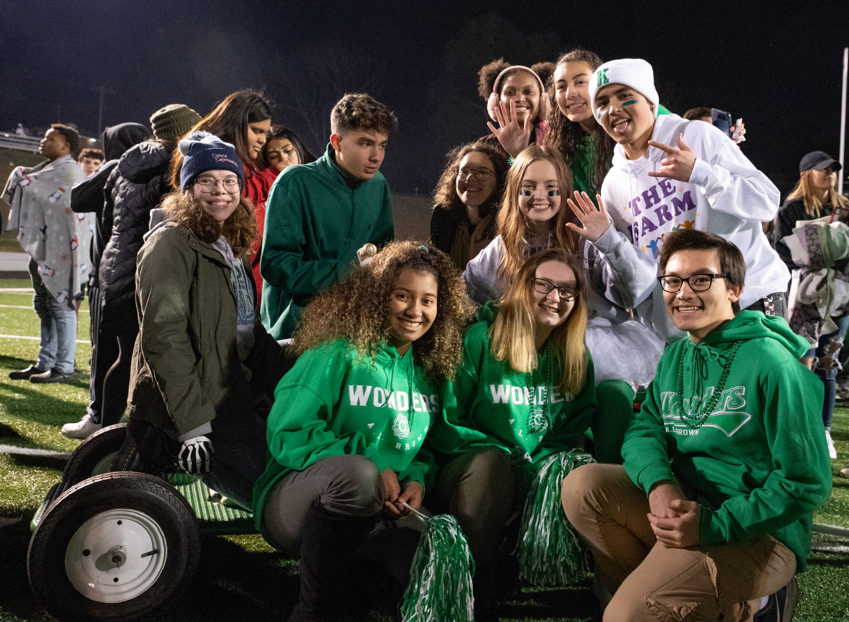 the annual Battle of the Bell high school football game
